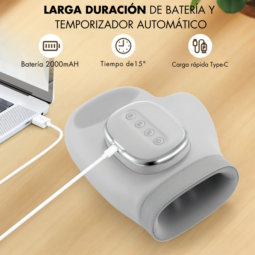 Guante masajeador portátil con calor